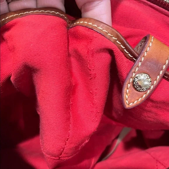 Dooney & Bourke EUC Geranium Basket Zip Top Shoulder Bag , Large Tote - Picture 9 of 13